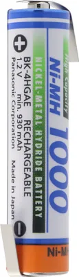 Produktbild von Panasonic BK-4HGAE Micro AAA HR-4U NiMH Akku mit Lötfahne Z-Form