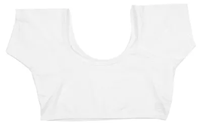 Immagine prodotto di Gilet assorbente per il sudore delle ascelle, a maniche corte, design elegante, lavabile, ideale per donne e ragazze, colore bianco, taglia L