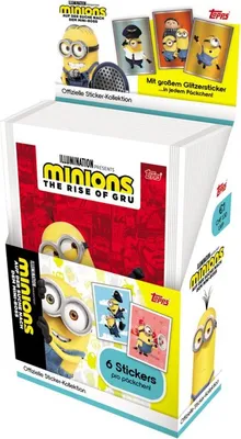 Produktbild von Minions - Auf der Suche nach dem Mini-Boss - Sammelsticker - 1 Display (36 Tüten)