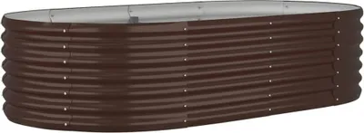 Immagine prodotto di vidaXL Letto rialzato in acciaio verniciato a polvere 152x80x36 cm Marrone