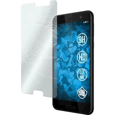 Produktbild von 2er-Pack PhoneNatic Glas-Folie klar  kompatibel mit HTC U Play - Panzerglas für U Play