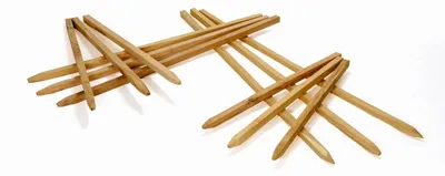 Produktbild von Kantholz aus Akazie 3*3 cm - Holzpfahl für Pflanzen & Garten 100cm 10 Stück