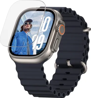 Zdjęcie produktu dla PanzerGlass ® Ochraniacz ekranu Apple Watch 2025 49mm | Ultra | Ultra 2 | Ultra-Wide Fit, Apple, Apple - Watch Ultra 2, Nakładanie na sucho, Odporny na zarysowania, Odporny na wstrząsy, Przezroczysty, 1 szt