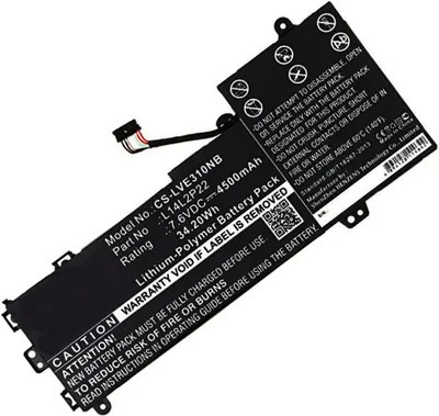 Produktbild von Akku für Lenovo L14M2P24 (L14L2P22) Li-Pol 7,6 Volt 4500 mAh schwarz