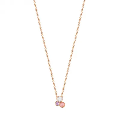 Produktbild von Esprit Damen Kette Collier Silber Rosé Zirkonia Sweet Parfait ESNL93193B420