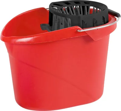 Zdjęcie produktu dla Wiadro do czyszczenia VILEDA SuperMocio z prasą mechaniczną 12 l czerwone/szare