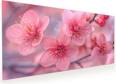 Produktbild von Küchenrückwand Spritzschutz Glas mit Motiv Blütenzauber 40 x 40 cm