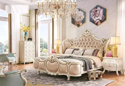 Immagine prodotto di Mobili da camera da letto letto 2х comodini set nuovi mobili classici 3pcs