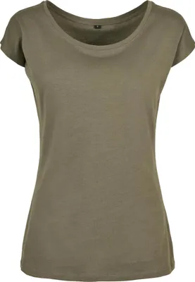 Immagine prodotto di Build Your Brand Basic BB013 | LadiesŽ Tee a girocollo - Colore: Olive - Taglia: 3XL