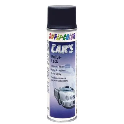 Produktbild von Car's Rallye Lack Lackspray schwarz seidenmatt 600 ml.