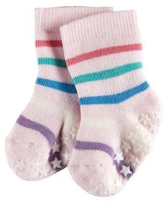 Produktbild von FALKE Babys Stoppersocken Multi Stripe Catspads, 85% Baumwolle, 1 Paar, Rosa (Ro