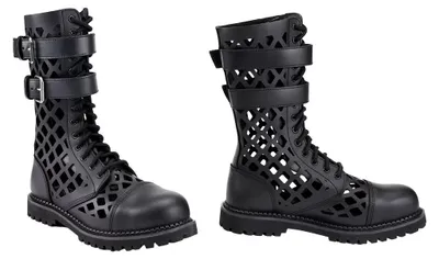 Produktbild von Brandit Bikerboot Uni Phantom Grid Boots schwarz Basics, Geschenke Leder EU39
