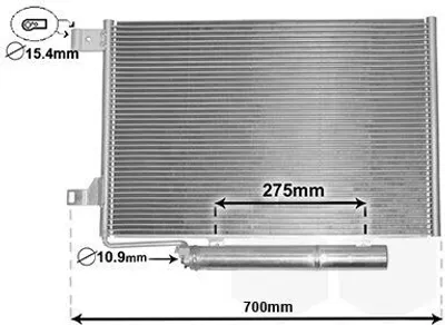 Immagine prodotto di Van Wezel condensatore aria condizionata + essiccatore per Mercedes Benz Classe A B W169 W245