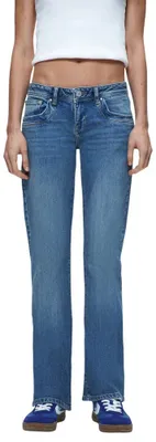 Productafbeelding van LTB Jeans Molly 400 damesjeans in blauw, model low rise, gemaakt van een katoenmix