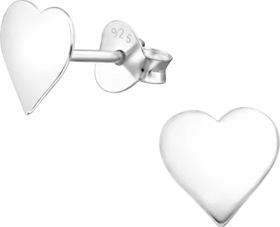 Produktbild von Ohrstecker 925 Sterling Silber mit Herz