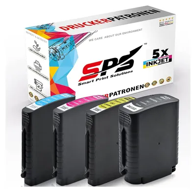 Produktbild von 5er Multipack Set kompatibel für HP Officejet Pro 8500 W Druckerpatronen 940XL