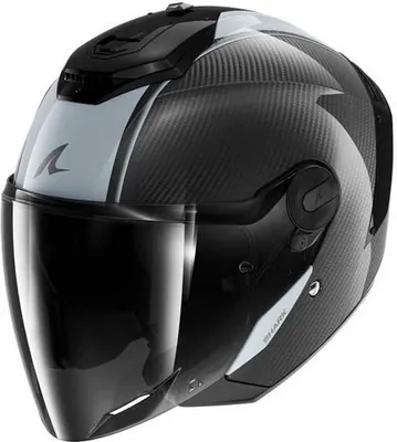 Produktbild von Shark Rs Jet Carbon Blank Jethelm Schwarz S Schwarz S