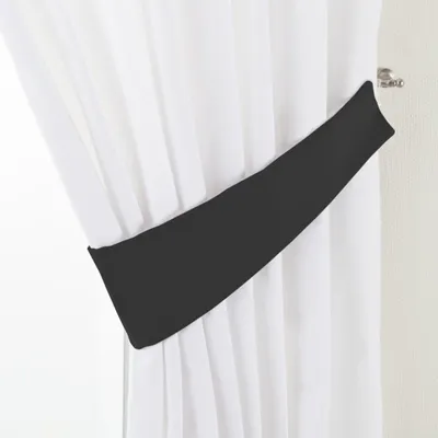 Produktbild von Dekoria Raffhalter Victoria, schwarz, 12 x 70 cm