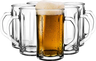Zdjęcie produktu dla Kufle do piwa GLASMARK zestaw 6szt ciężki i solidny 500ml