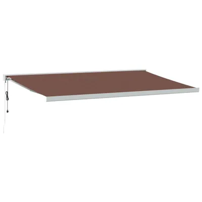 Zdjęcie produktu dla Automatycznie zwijana markiza, brązowa, 500x300 cm