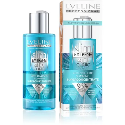 Produktbild von Eveline Cosmetics Slim Extreme 4D Clinic Antycellulitowy superkoncentrat wyszczuplający, 150 ml