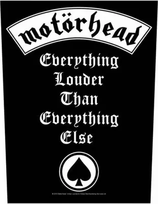 Produktbild von Motörhead Everything Louder Rückenaufnäher