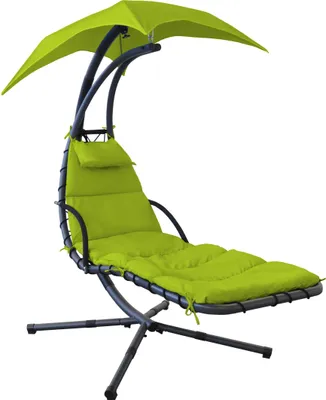 Produktbild von Leco Schwingliege grün - Maße: 180 cm x 103 cm x 200 cm; 36000107