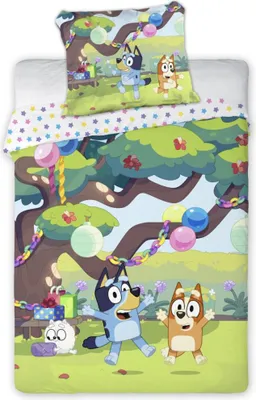 Produktbild von Bluey Garden Party Kinderbettwäsche 100x135cm