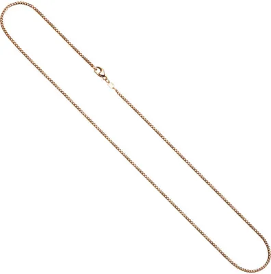 Produktbild von 1,5mm Bingokette Kette Halskette Collier Goldkette 585 Gold Rotgold 50cm Damen