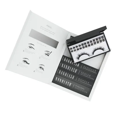 Immagine prodotto di Starter kit per extension ciglia a grappolo a fai da te HEARTBREAKER  Nanolash