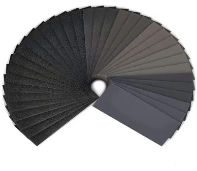 Produktbild von Schleifpapier, K?rnung 120 bis 3000, Nass-/Trockenschleifpapier, 9 x 3,6 Zoll, zum Polieren von Metall, Holz und Autos (42 Blatt)