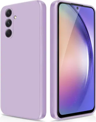 Obrázek produktu pro Tenké silikonové pouzdro pro Samsung Galaxy A54 měkký tekutý silikon, matné, odolné proti poškrábání pouzdro Fialová