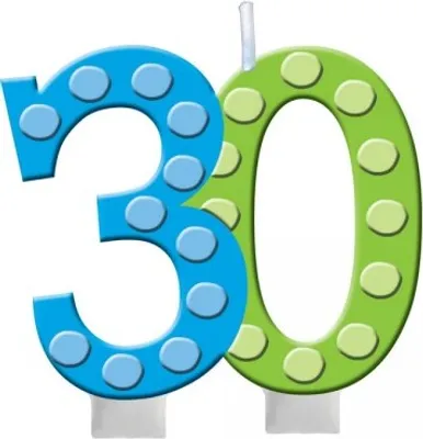Produktbild von 30. Geburtstag Pünktchen Kerze