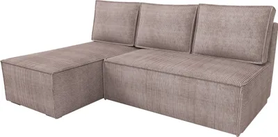 Produktbild von BroMARKT Ecksofa mit Schlaffunktion Hector Puderrosa Cord