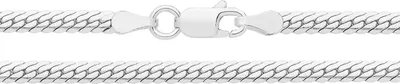 Produktbild von 925 Sterling Silber Herren/Damen - Schlangen Kette - 51cm*3mm; TRS36638L20