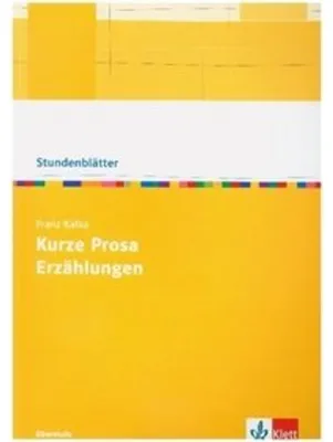 Produktbild von Franz Kafka: Kurze Prosa, Erzählungen