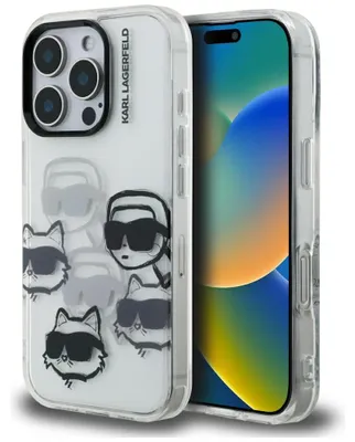 Produktbild von Karl Lagerfeld Iml Multi K&C Kopf Muster Fall für Iphone 16 Pro Max - klar
