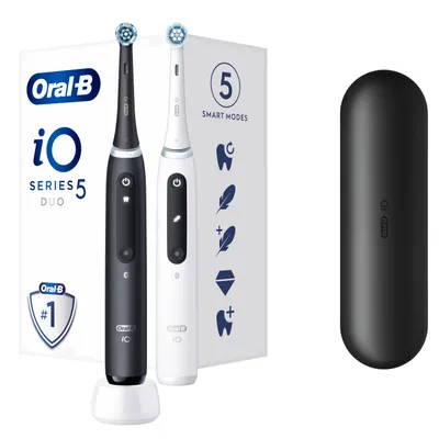 Obrázek produktu pro Braun Oral-B iO5 Duo Matt Black/Quite White electric toothbrush