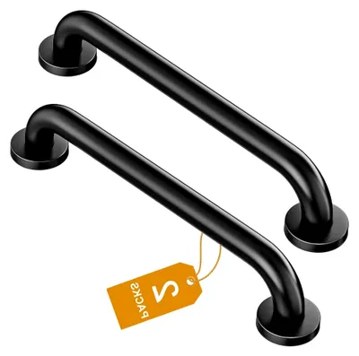 Produktbild von 2 Stück Haltegriffe für Senioren, Edelstahl 41 cm, Dusch- und Badewannengriff, rutschfester Sicherheitsgriff zur Wandmontage