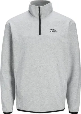 Produktbild von Jack & Jones Matty Logo Halbreißverschluss-sweatshirt Grau S Herren Grau S