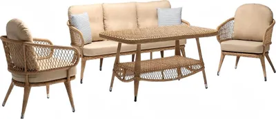 Produktbild von Outdoor Möbel Loungemöbel Gartenlounge Außenmöbel Sofa Couch Terrassen 4tlg