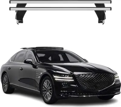 Obrázok produktu pre Základňa strešného nosiča Menabo pre Genesis G80 2017-2020 hliníková sivá 2ks