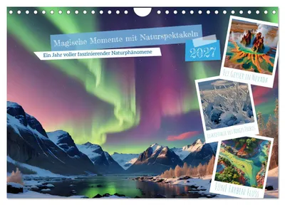 Produktbild von Magische Momente mit Naturspektakeln (Wandkalender 2027 DIN A4 quer), CALVENDO Monatskalender