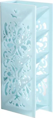 Image de Plastique quatre couches de rangement de table boîte du bureau organisateur étui supportReproduction (bleu)