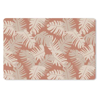 Produktbild von MuchoWow® Schreibtischunterlage Sommer - Blätter - Braun 60x40 cm - XXL Mauspad - Großes Mauspad
