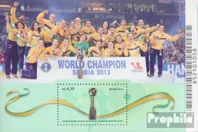 Produktbild von Briefmarken Brasilien 2016 Mi Block180 (kompl.Ausg.) postfrisch Handball-WM