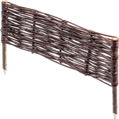 Produktbild von KADAX Palisade aus Weide "Holme", natürlicher Weidenzaun, 30 cm, 1 Stück