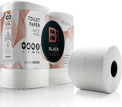 Obrázek produktu pro Toaletní papír BlackSatino 2-vrstvý 400 listů