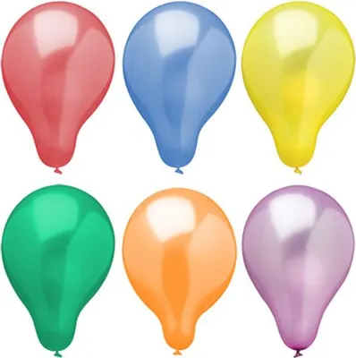Produktbild von PAPSTAR Luftballons "Metallic" farbig sortiert 6 Stück