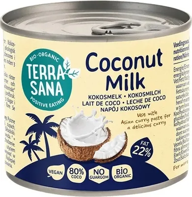 Produktbild von KOKOSOVÉ MLIEKO - KOKOSOVÝ NÁPOJ BEZ GUAROVEJ GUMY (22% TUKU)200 ml - TERRASANA